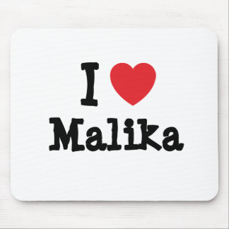 I love Malika heart T-Shirt Mouse Pad