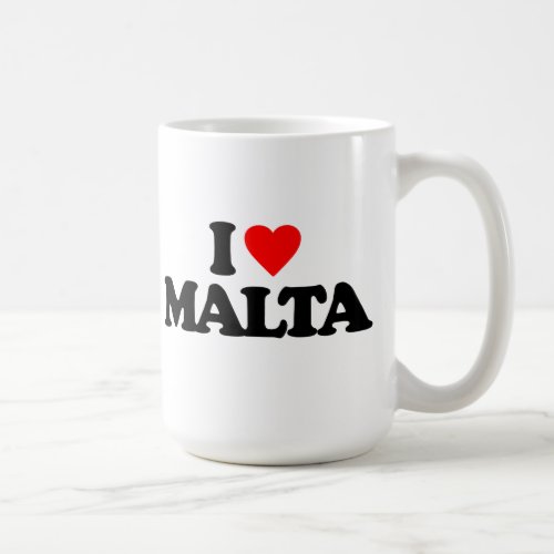 I LOVE MALTA COFFEE MUG