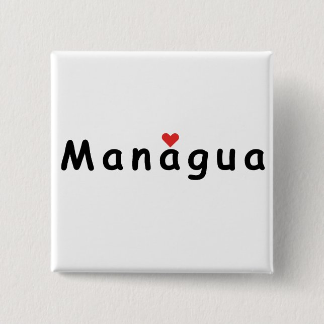 I love Managua Button (Front)