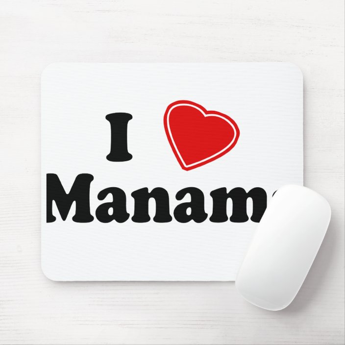 I Love Manama Mousepad
