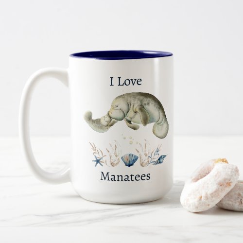 I Love Manatees Mug