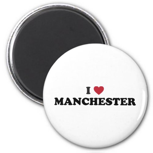 I Love Manchester New Hampshire Magnet