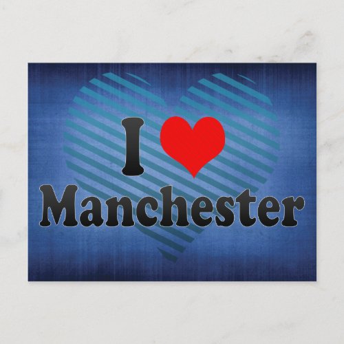 I Love Manchester United Kingdom Postcard