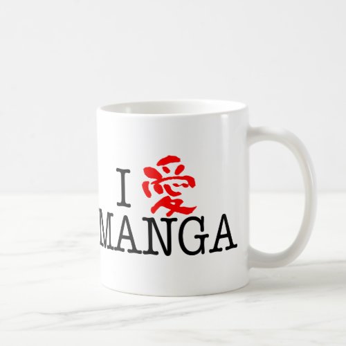 I Love Manga Coffee Mug