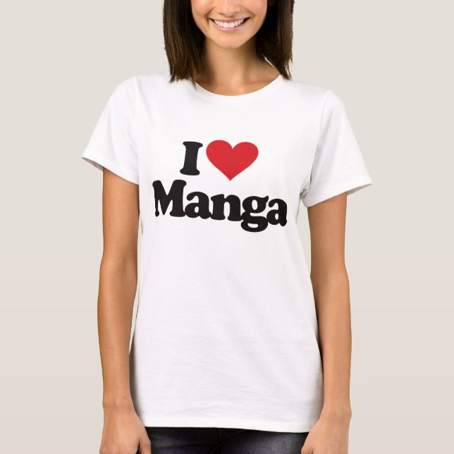 I Love Manga T-Shirt (Front)