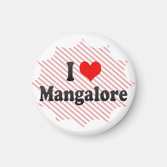 I Love Mangalore, India Magnet (Front)