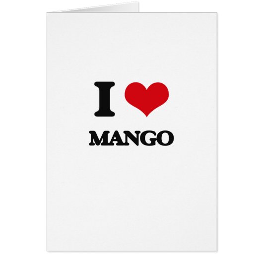 I Love Mango Cards (Front)