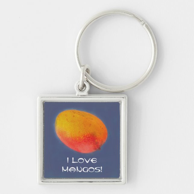 I Love Mangoes Keychain (Front)