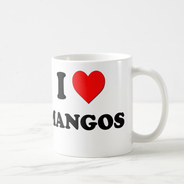 I Love Mangos ( Food ) Coffee Mug (Right)