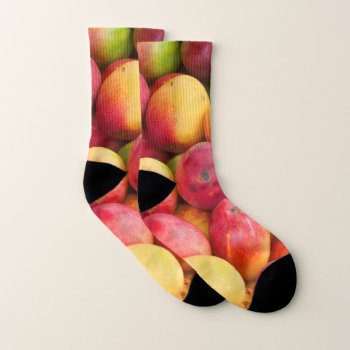 I Love Mangos Socks by dawnfx at Zazzle