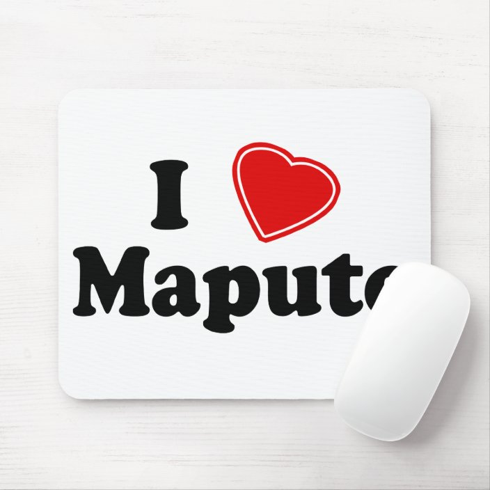 I Love Maputo Mousepad