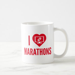 I Love Marathons Coffee Mug