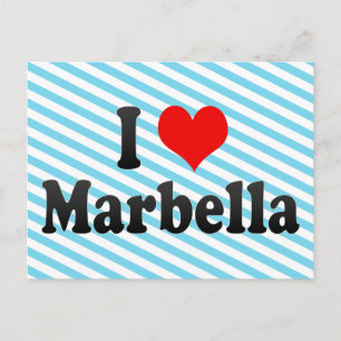 I Love Marbella, Spain Postcard