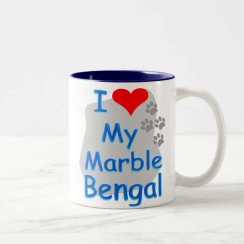 I love Marble Bengal mug