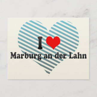 I Love Marburg an der Lahn, Germany Postcard