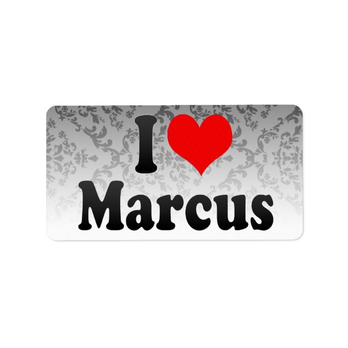 love Marcus Address Label