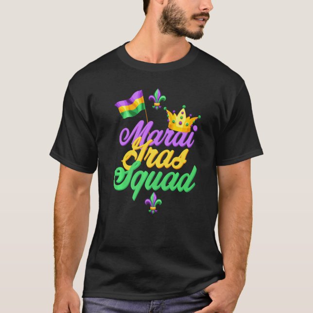 I love Mardi Gras flag crown Fleur de lis, Mardi G T-Shirt (Front)