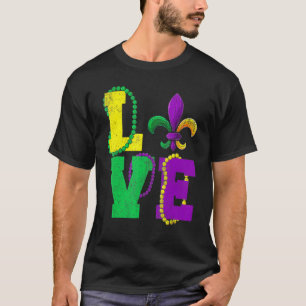 I Love Mardi Gras Matching Mardi Gras For Girls Ki T-Shirt
