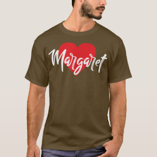 I Love Margaret First Name T I Heart Named T-Shirt