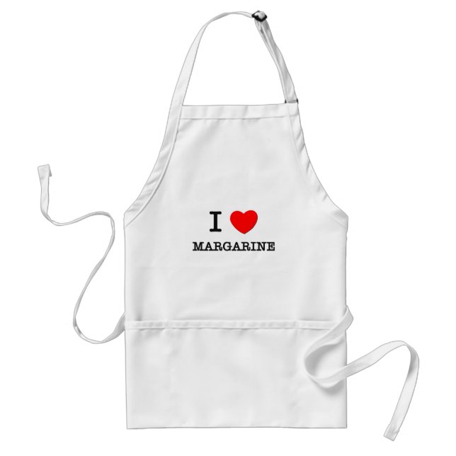 I Love Margarine Adult Apron (Front)