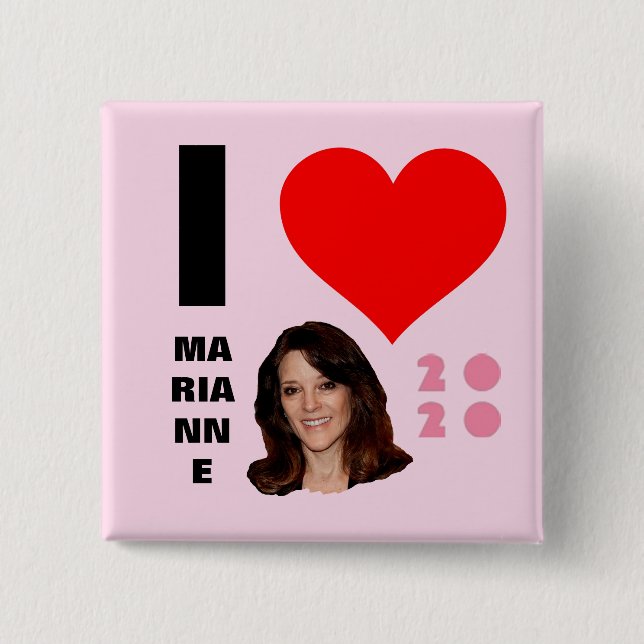 I Love Marianne 2020 Button (Front)