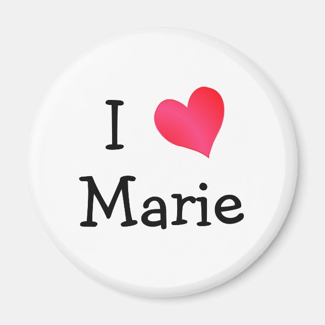 I Love Marie Magnet (Front)