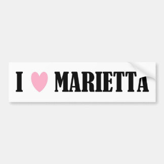I LOVE MARIETTA BUMPER STICKER
