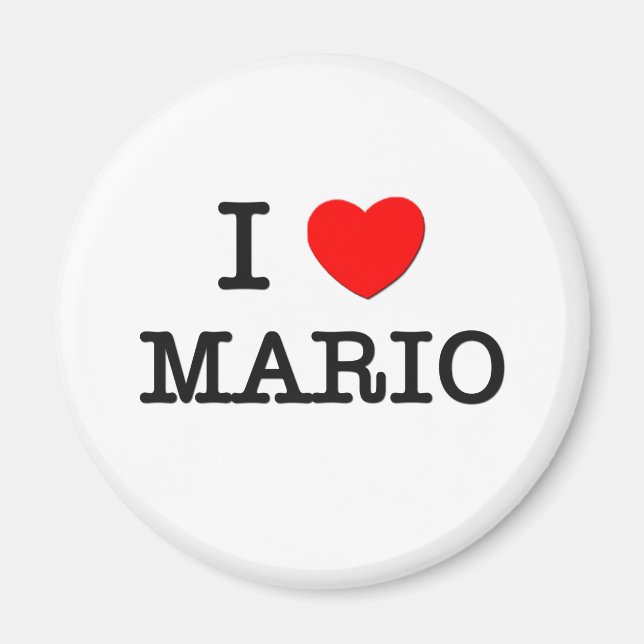 I Love Mario Magnet (Front)