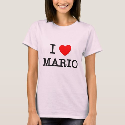 I Love Mario T_Shirt