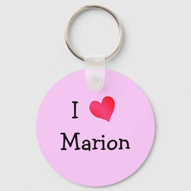 I Love Marion Keychain (Front)