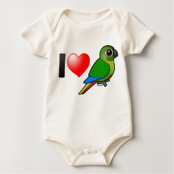 I Love Maroon-bellied Conures Infant Organic Creeper