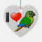 I Love Maroon-bellied Conures Ceramic Ornament
