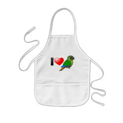 I Love Maroon-bellied Conures Kid's Apron