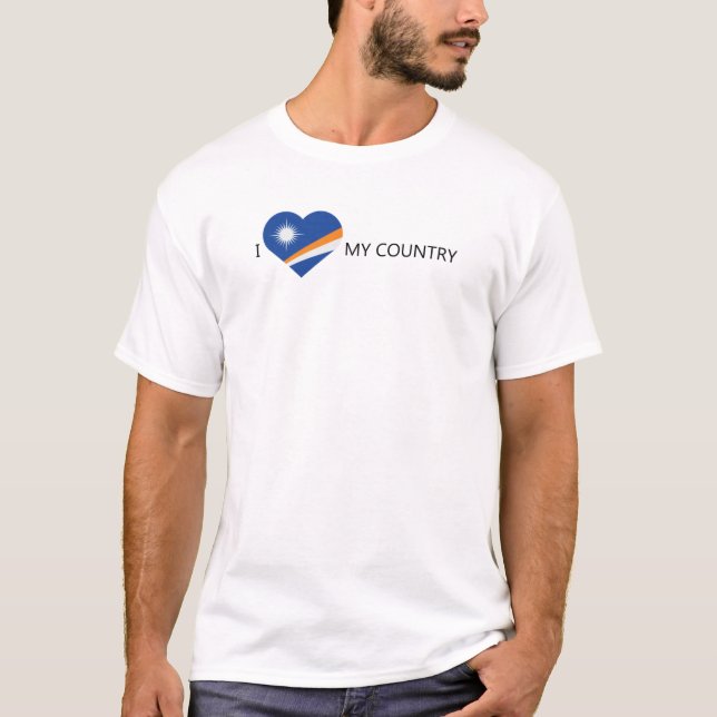 I Love Marshall Islands T-Shirt (Front)