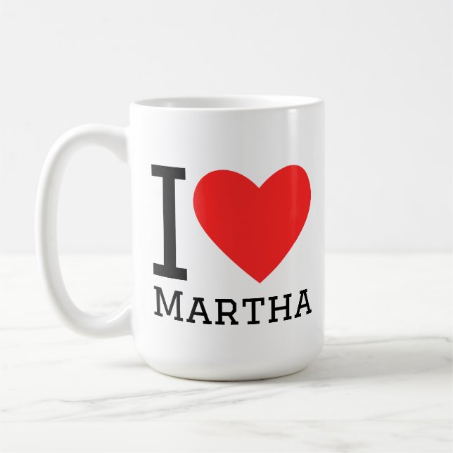 I love martha coffee mug (Left)