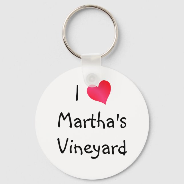 I Love Martha's Vineyard Keychain (Front)