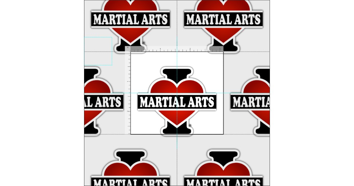I Love Martial Arts Fabric Zazzle