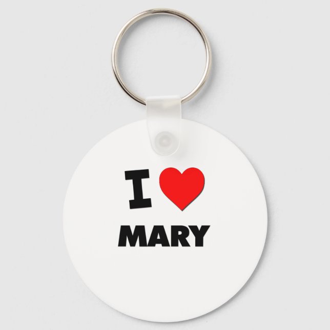 I Love Mary Keychain (Front)
