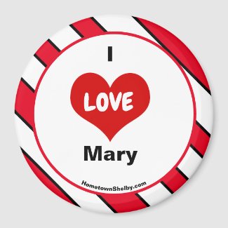 I Love Mary magnet