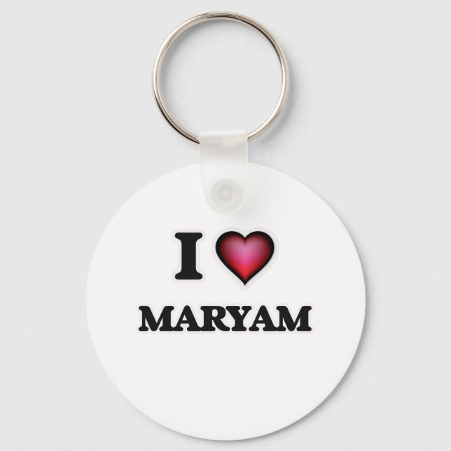 I Love Maryam Keychain (Front)