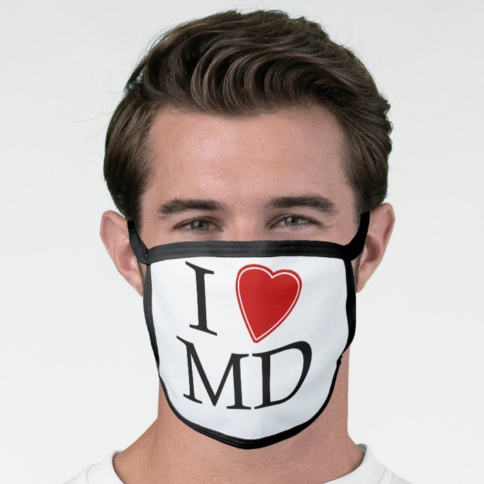 I Love Maryland Cloth Face Mask