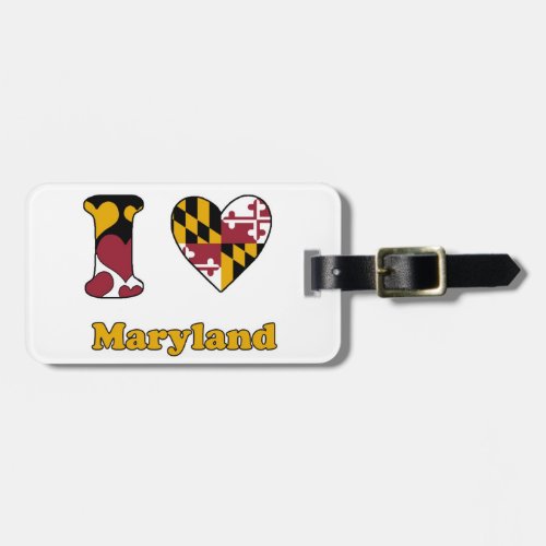 I love Maryland Luggage Tag