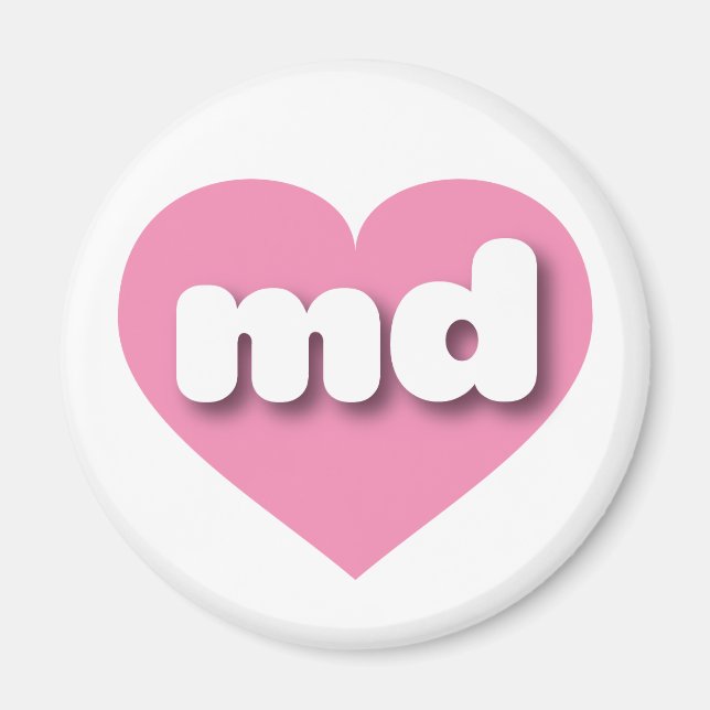 I love Maryland - md pink heart Magnet (Front)