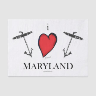 i love maryland tissue paper