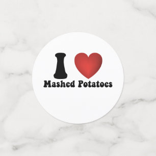 I Love Mashed Potatoes Thanksgiving Dinner Gift Confetti
