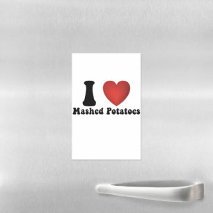 I Love Mashed Potatoes Thanksgiving Dinner Gift Magnetic Dry Erase Sheet