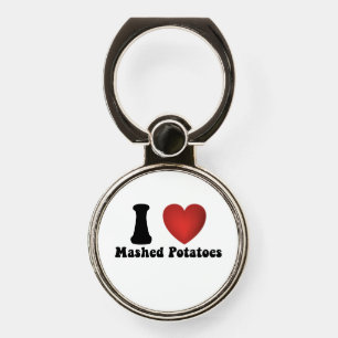 I Love Mashed Potatoes Thanksgiving Dinner Gift Phone Ring Stand