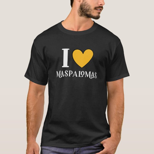 I Love Maspalomas Gran Canaria Spain Premium T-Shirt (Front)