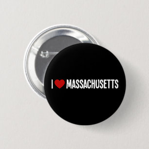 I Love Massachusetts • I Heart Massachusetts Round Button