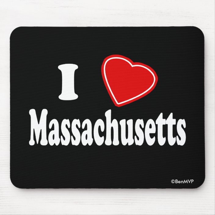 I Love Massachusetts Mousepad